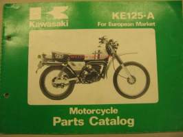 Kawasaki KE125-A parts catalog varaosaluettelo