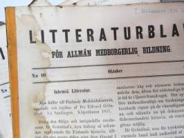 Litteraturblad - För allmän medborgerlig bildning 1858 årsgång 1-12 -litterary magazine