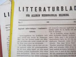 Litteraturblad - För allmän medborgerlig bildning 1858 årsgång 1-12 -litterary magazine