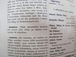 Litteraturblad - För allmän medborgerlig bildning 1858 årsgång 1-12 -litterary magazine