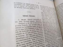 Litteraturblad - För allmän medborgerlig bildning 1855 årsgång 1-12 -litterary magazine