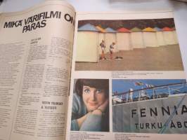 Viikko Sanomat 1966 nr 27, ilmestynyt 8.7.1966, sis. mm. seur. artikkelit / kuvat / mainokset; Kansikuva &quot;Suuri värifilmitesti&quot;, Time-tupakka kovapakkaus,