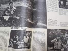 Viikko Sanomat 1966 nr 27, ilmestynyt 8.7.1966, sis. mm. seur. artikkelit / kuvat / mainokset; Kansikuva &quot;Suuri värifilmitesti&quot;, Time-tupakka kovapakkaus,