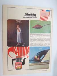Viikko Sanomat 1966 nr 27, ilmestynyt 8.7.1966, sis. mm. seur. artikkelit / kuvat / mainokset; Kansikuva &quot;Suuri värifilmitesti&quot;, Time-tupakka kovapakkaus,