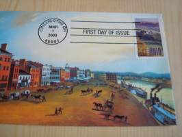 Ohio 200th Anniversary, 1803-2003, USA, ensipäiväkuori, FDC.  Katso myös muut kohteeni mm. noin 1200 erilaista amerikkalaista ensipäiväkuorta 1920-luvulta
