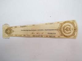 Yliopiston Apteekki, Helsinki, 24.1.1930 -apteekkiresepti / signatuuri -pharmacy label