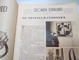 Suomen Kuvalehti 1952 nr 5, ilmestynyt 2.2.1952, sis. mm. seur. artikkelit / kuvat / mainokset; Kansikuva &quot;Pieni soittaja&quot;, Fazer Pinocchio toffee, Marsalkan