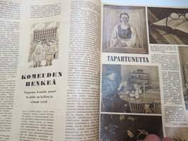 Suomen Kuvalehti 1952 nr 5, ilmestynyt 2.2.1952, sis. mm. seur. artikkelit / kuvat / mainokset; Kansikuva &quot;Pieni soittaja&quot;, Fazer Pinocchio toffee, Marsalkan