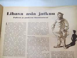 Suomen Kuvalehti 1952 nr 5, ilmestynyt 2.2.1952, sis. mm. seur. artikkelit / kuvat / mainokset; Kansikuva &quot;Pieni soittaja&quot;, Fazer Pinocchio toffee, Marsalkan