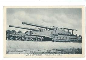 Camp de Mourmelon, Artillerie   /  tykki - sotilaspostikortti postikortti kulkematon