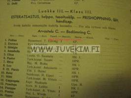 JR 6 / Turun Ratsastajat - Åbo Ryttare ohjelma Ratsastuskilpailuissa 1946 -käsiohjelma