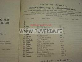 JR 6 / Turun Ratsastajat - Åbo Ryttare ohjelma Ratsastuskilpailuissa 1946 -käsiohjelma