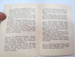 Sotilaan virsikirja 1954, kannessa leimaus &quot;Laivastoasema&quot; -Finnish army hymnbook / psalm book for soldiers