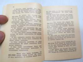 Sotilaan virsikirja 1954, kannessa leimaus &quot;Laivastoasema&quot; -Finnish army hymnbook / psalm book for soldiers