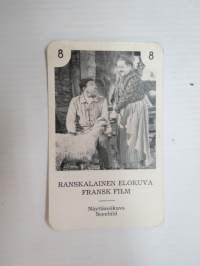 Näyttämökuva / Ranskalainen elokuva - Fransk film -filmitähti-korttipelin kuva / pelikortti -moviestars / playing cards -picture