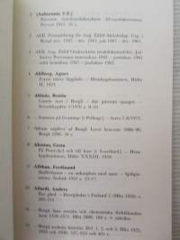 Bibliografia Borgoensis - Över litteratur som berör Borgå stad och landskommun / Luettelo - Porvoon kaupunkia ja maaliskuntaa koskevasta kirjallisuudesta