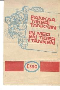 Esso  huoltoasemakuitti  60- luku - firmalomake