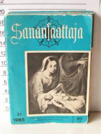 sanansaattaja  1965 vuosikerta nro 1-21 nr 14 puuttuu