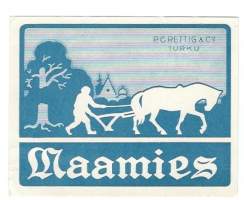 Maamies - tupakkaetiketti