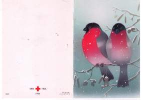 Postikortti, Punaisen ristin taittokortti/ Jaana Aalto,  1994