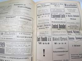 Studentbladet 1919 nr 4 Wasa nummer -erikoisnumero &quot;Vaasa&quot; -student´s publication, special issue concerning city of Vaasa