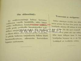 Ab Knapes Beklädnädsatelier Oy, Helsinki 500 mk -osakekirja