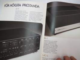 Yamaha hifi - Generationers musikkunnande -Hi-Fi -laitteiden myyntiesite / brochure