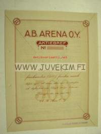 Ab Arena Oy, Helsinki 500 mk -osakekirja