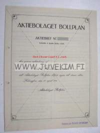 Ab Bollplan, Helsinki 50 mk -osakekirja