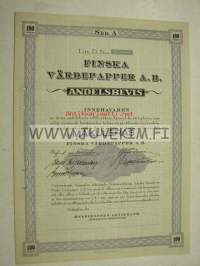 Finska Wärepapper Ab andelsbevis -osakekirja