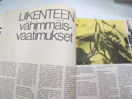 Moottori 1973 nr 2, sis. mm. seur. artikkelit / kuvat / mainokset; Kansikuva Volkswagen K70 / Finnair DC-8, Euroopan katolla, Jääratakausi, Uusia autoja Simca VF2