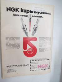 Moottori 1973 nr 2, sis. mm. seur. artikkelit / kuvat / mainokset; Kansikuva Volkswagen K70 / Finnair DC-8, Euroopan katolla, Jääratakausi, Uusia autoja Simca VF2