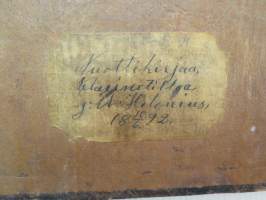 Nuottikirjaa klarinetillaa J: A: Helenius 10.6.1892 -klarinettia soittaneen kansanmiehen käsinkirjoitettu nuottikirja -handwritten clarinetists note book - common