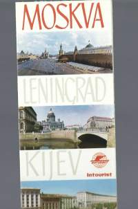 Moskva, Leningrad Kijev - kartta