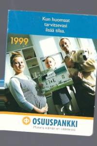 Lompakkoalmanakka  Osuuspankki 1999 -   kalenteri
