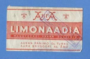 Limonaadia -  juomaetiketti