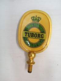 Tuborg -oluthanan koriste, metallia / beer tap decoration