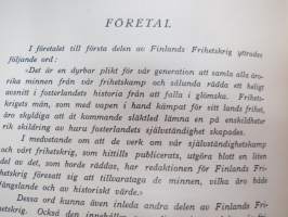 Finlands frihetskrig minnen och upplevelser I-II -memories and stories from the war of indepence