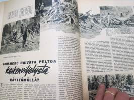 Suomen Kuvalehti 1945 nr 8, ilmestynyt 24.2.1945, sis. mm. seur. artikkelit / kuvat / mainokset; Kansikuva &quot;Kalevala-piirros vuodelta 1834 Aruskopf -