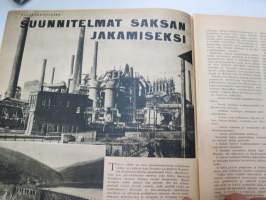 Suomen Kuvalehti 1945 nr 7, ilmestynyt 17.2.1945, sis. mm. seur. artikkelit / kuvat / mainokset; Kansikuva &quot;Metsätyöt ovat parhaassa käynnissä&quot;, Omat koirat