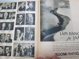 Suomen Kuvalehti 1945 nr 7, ilmestynyt 17.2.1945, sis. mm. seur. artikkelit / kuvat / mainokset; Kansikuva &quot;Metsätyöt ovat parhaassa käynnissä&quot;, Omat koirat