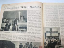 Suomen Kuvalehti 1945 nr 3, ilmestynyt 20.1.1945, sis. mm. seur. artikkelit / kuvat / mainokset; Kansikuva &quot;Liina Reiman Sapphona Kansallisteatterissa&quot;, Toras Oy