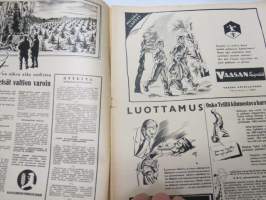 Suomen Kuvalehti 1945 nr 2, ilmestynyt 13.1.1945, helmikuu 1945 ajankuvaa.  Kansikuva &quot;Kyllä tammi tapansa näyttää&quot;, Krimiltä Bukarestiin