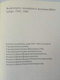 Korkeimpien suomalaisten kunniamerkkien haltijat 1918-1969