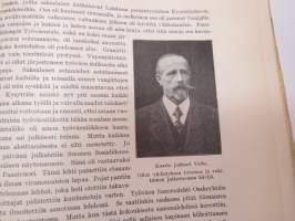 H.T.Y. 40 v - Helsingin Työväenyhdistys 40-vuotias, historiikki - tämä kappale kuulunut Valtiollisen poliisin eli Valpon kokoelmiin (2 leimaa) -history of