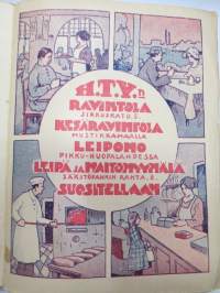 H.T.Y. 40 v - Helsingin Työväenyhdistys 40-vuotias, historiikki - tämä kappale kuulunut Valtiollisen poliisin eli Valpon kokoelmiin (2 leimaa) -history of