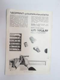 Kulma - Wulffin perhelehti 1965 nr 2, sis. mm. seur. artikkelit; Kauppaa amerikkalaisittain Tukholman sydämessä (Clas Lindström kertoo ja kuvailee - entinen