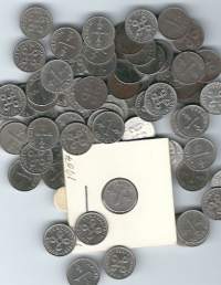 1 markka  1952-1962  kolikko n 80 kpl erä