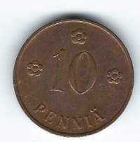 10  penniä  1938