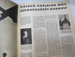 Suomen Kuvalehti 1965 nr 21, ilmestynyt 22.5.1965, sis. mm. seur. artikkelit / kuvat / mainokset; Kansikuva &quot;Seppelneidot&quot;, Maan vanhimmat identtiset kaksoset Hilja